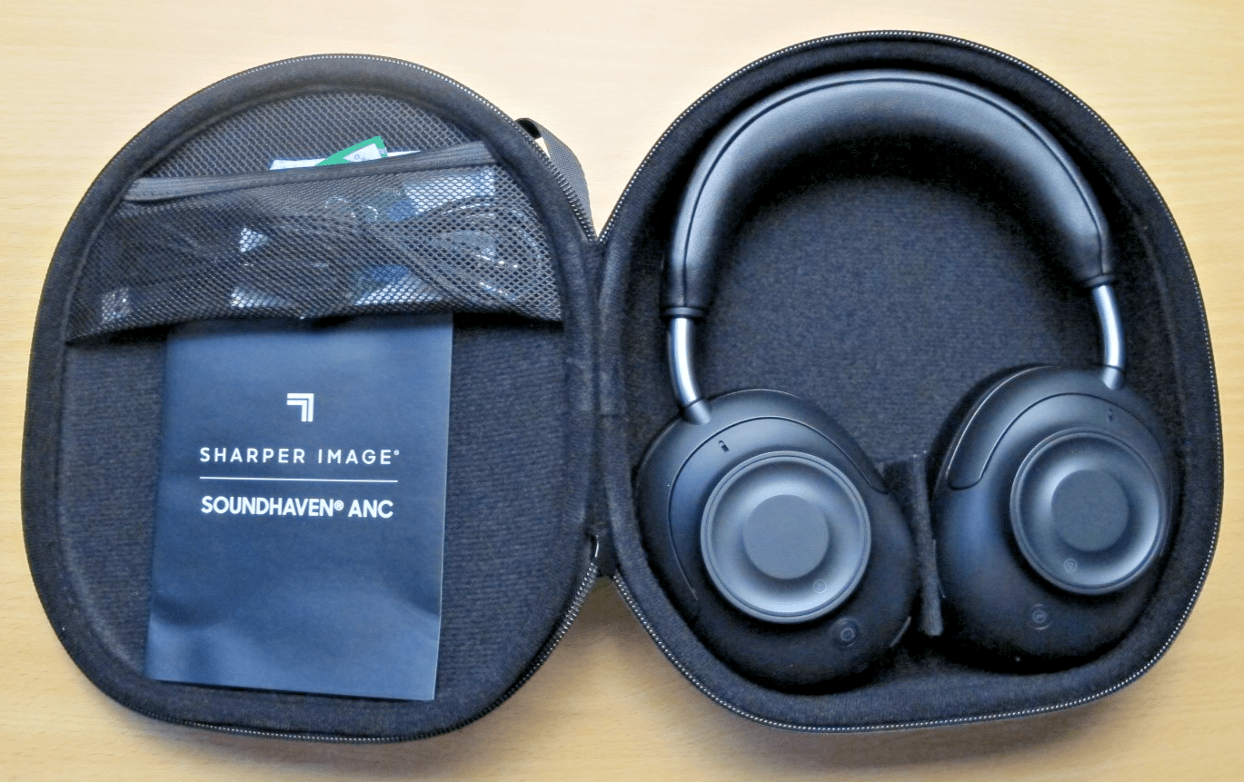 Sharper Image SOUNDHAVEN ANC Over - Ear Wireless Headphones Black - MagsTag