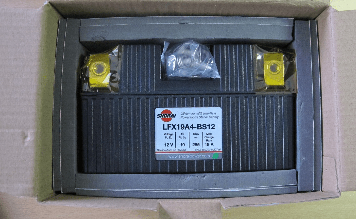 Shorai LFX09A2 - BS12 Lithium Iron Extreme - Rate Battery - MagsTag