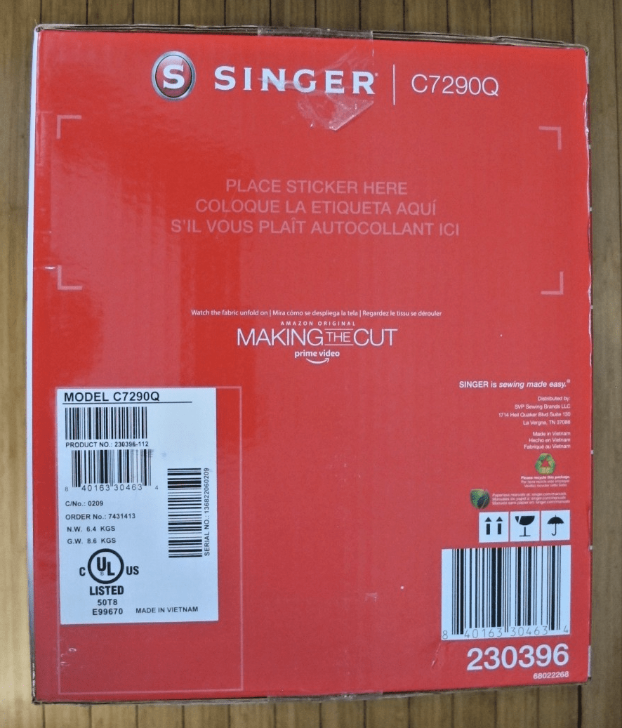 SINGER C7290Q 400 Stitch Sewing & Quilting Machine with Extension Table - MagsTag