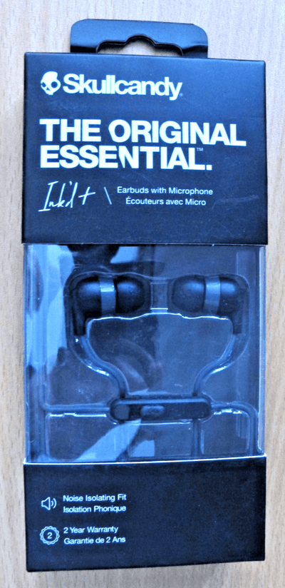 Skullcandy Ink'd+ Plus Wired Earbuds Android Earphones with Mic 3.5mm Black - MagsTag