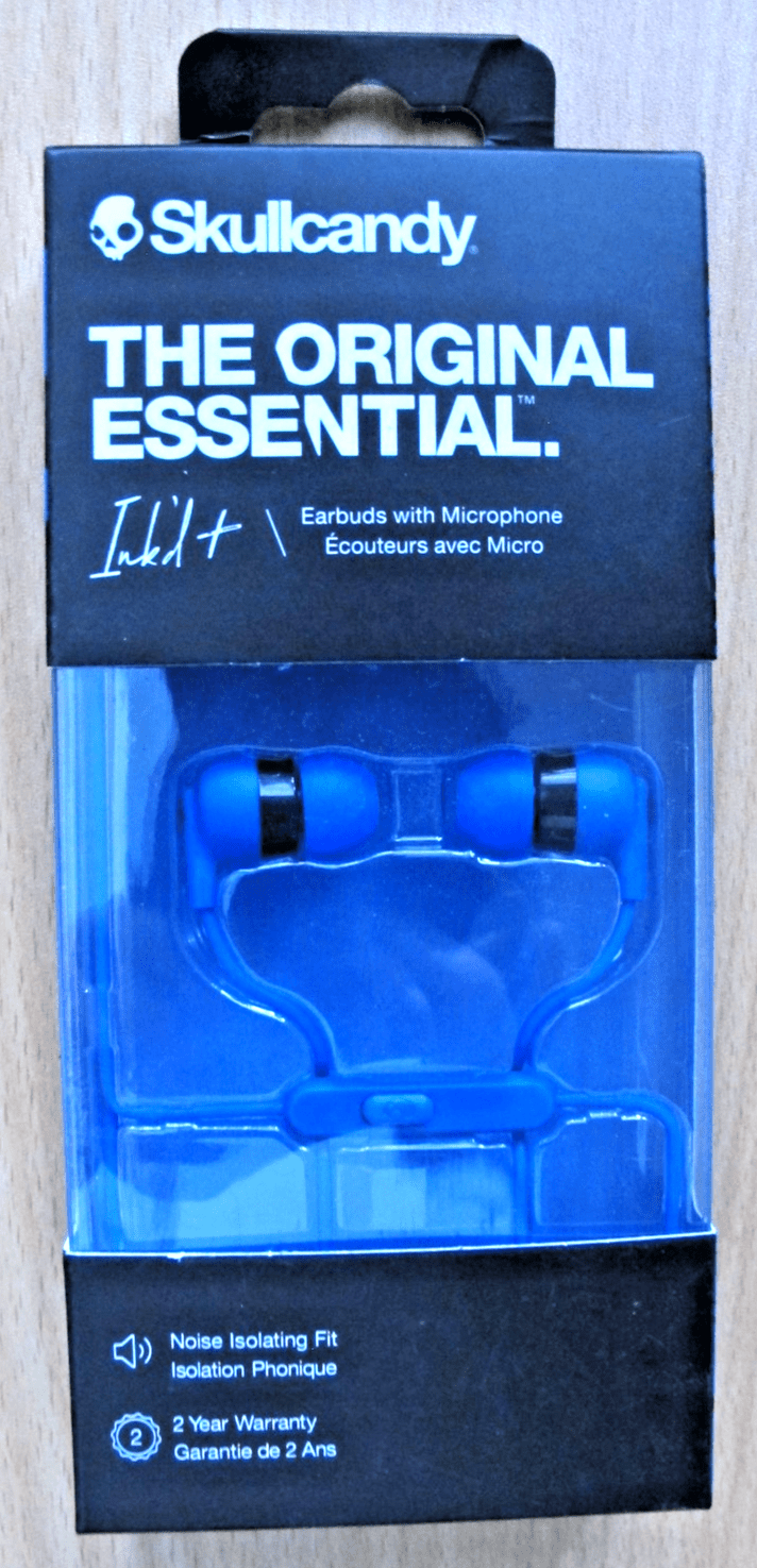 Skullcandy Ink'd+ Wired Earbuds In - Ear Headphones Mic Blue Android NEW - MagsTag