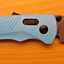 SOG Flash AT Daily Carry Ambidextrous Straight Pocket Folding Knive Civic Cyan - MagsTag