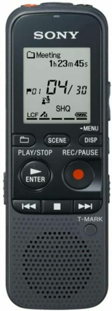 Sony ICD-PX333 IC Recorder Black Digital Pocket 4GB Voice Memo MicroSD - MagsTag