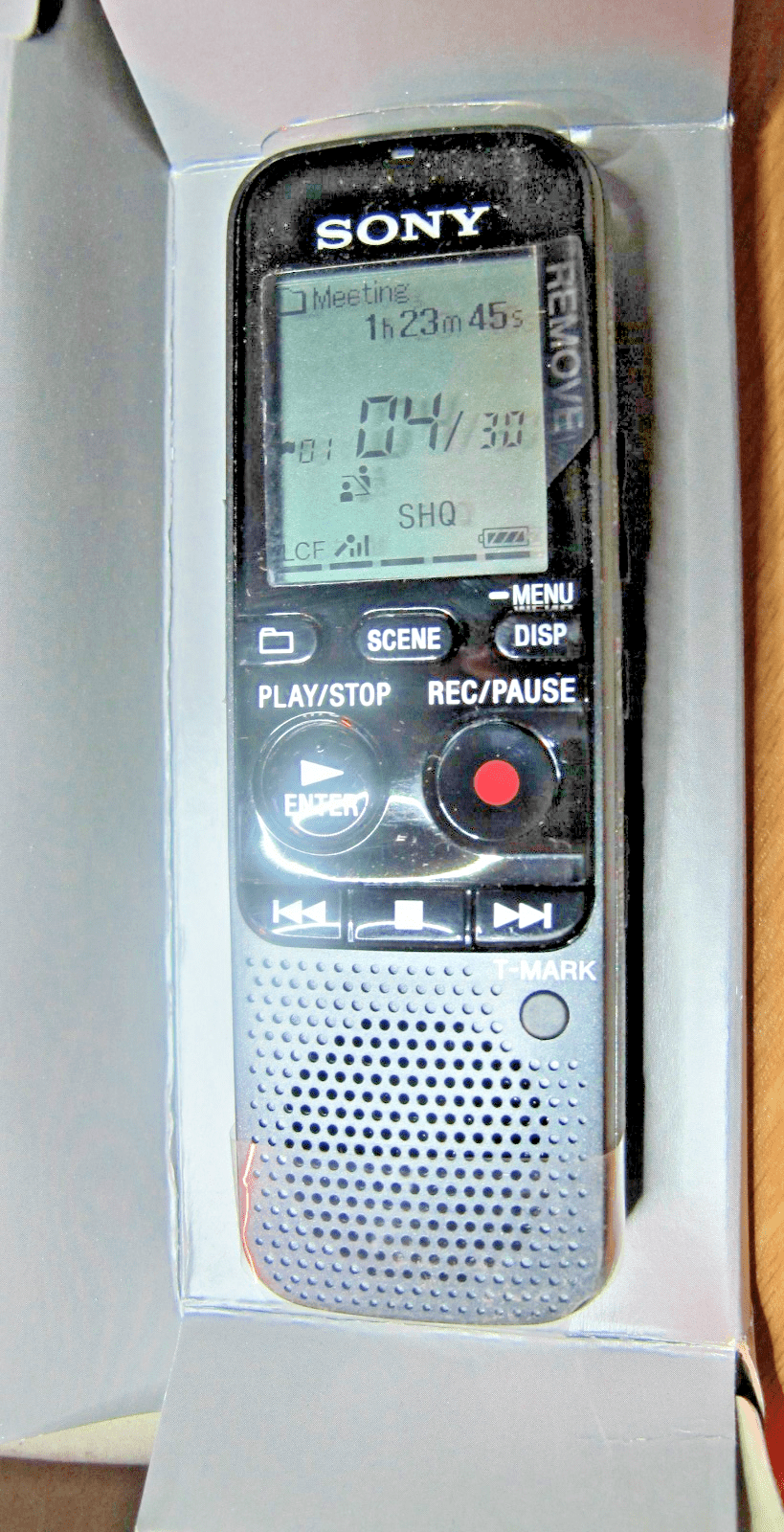 Sony ICD-PX333 IC Recorder Black Digital Pocket 4GB Voice Memo MicroSD - MagsTag