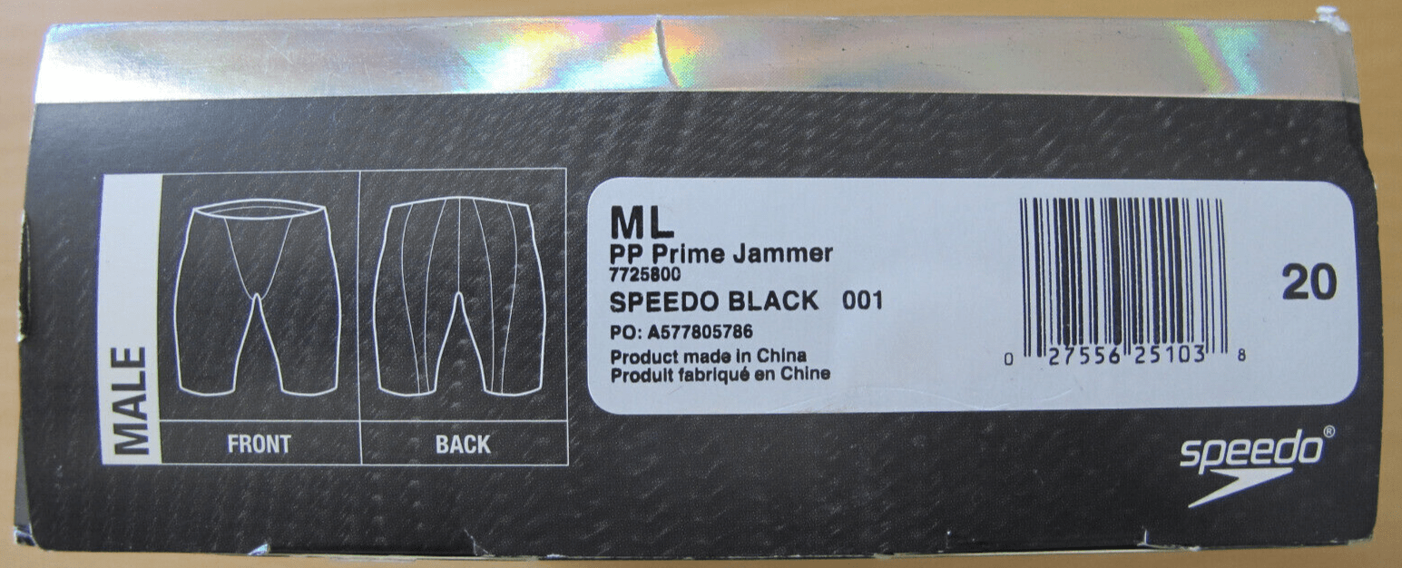 Speedo powerline plus pp prime jammer speedo black size 20 XS Open Box Unused - MagsTag