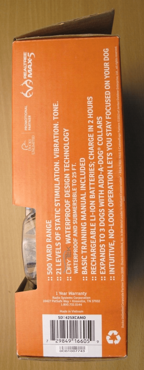 SportDOG Wetland Hunter 425X 500 Yard Remote Dog Trainer SD - 425X CAMO Open Box - MagsTag