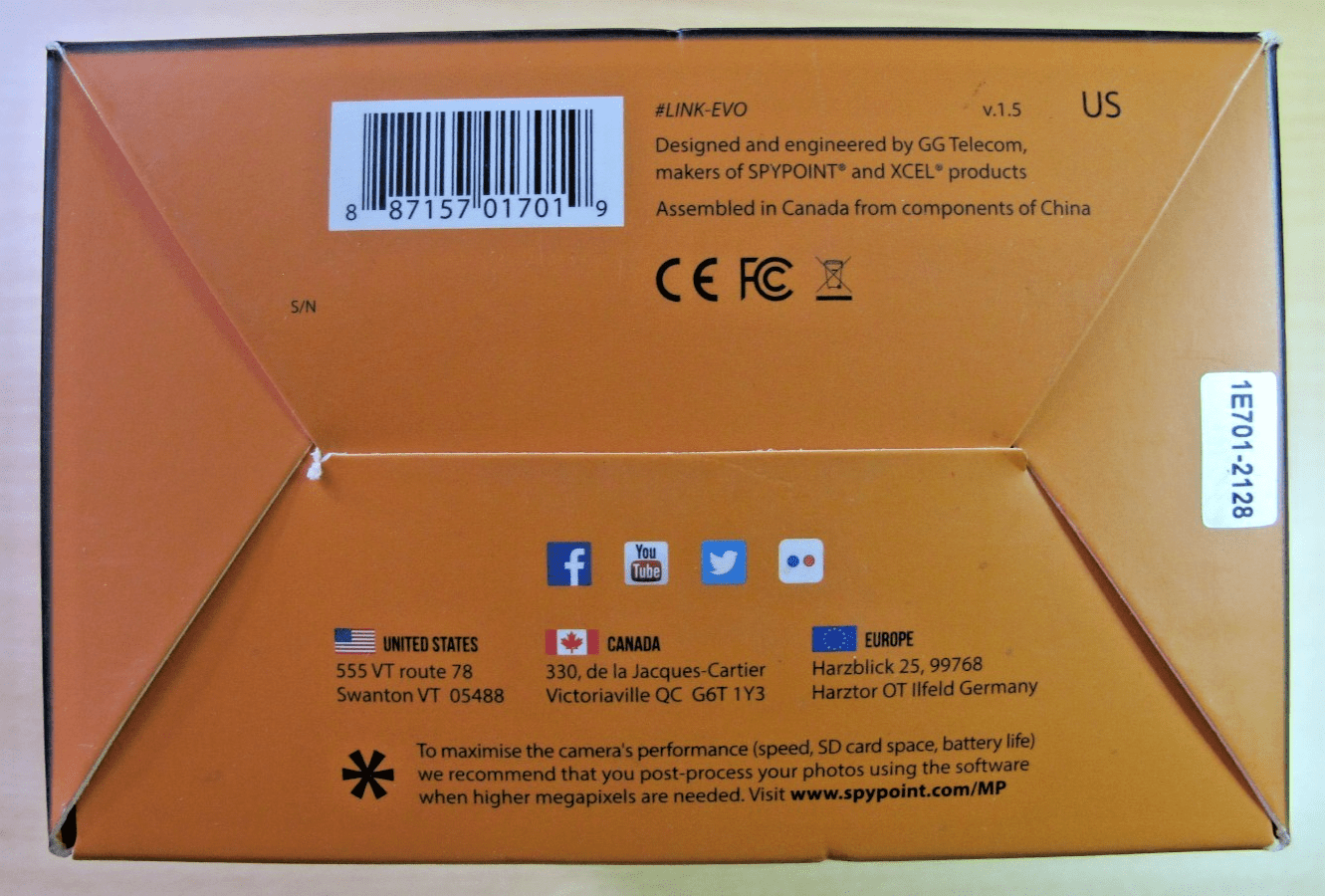 Spypoint Link - Evo Cellular AT&T Video Trail Camera 4G/LTE 12 MP Brown Open Box - MagsTag