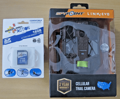 Spypoint Link - Evo Cellular AT&T Video Trail Camera 4G/LTE 12 MP Brown Open Box - MagsTag
