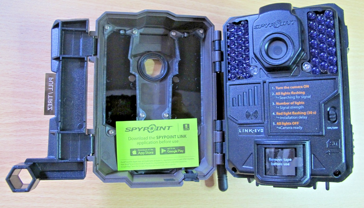 Spypoint Link - Evo Cellular AT&T Video Trail Camera 4G/LTE 12 MP Brown Open Box - MagsTag