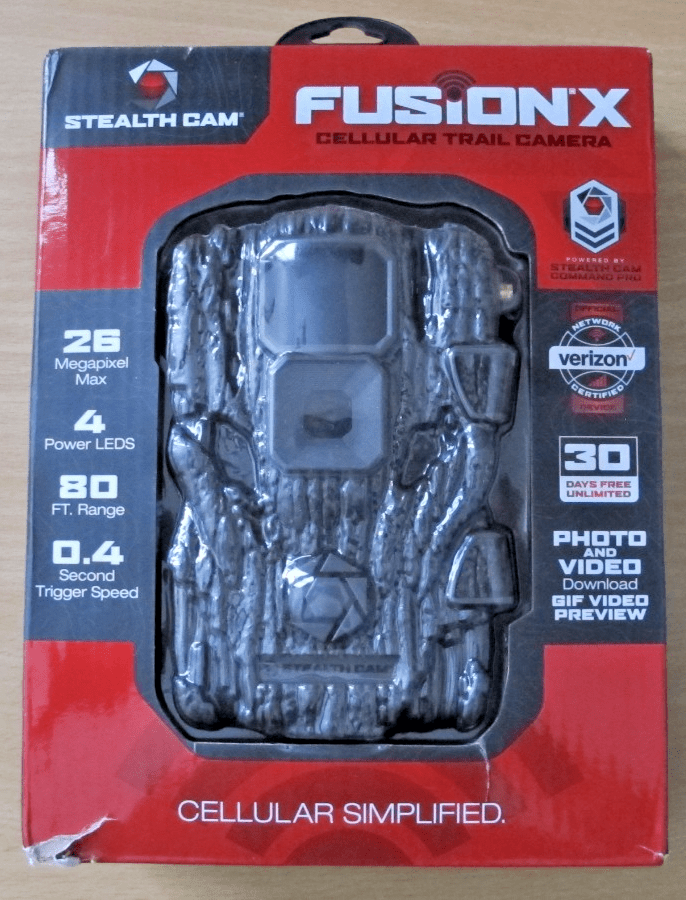 Stealth Cam Fusion X Verizon 26 MP Photo & 1080P at 30FPS Video 0.4 Trigger Open - MagsTag