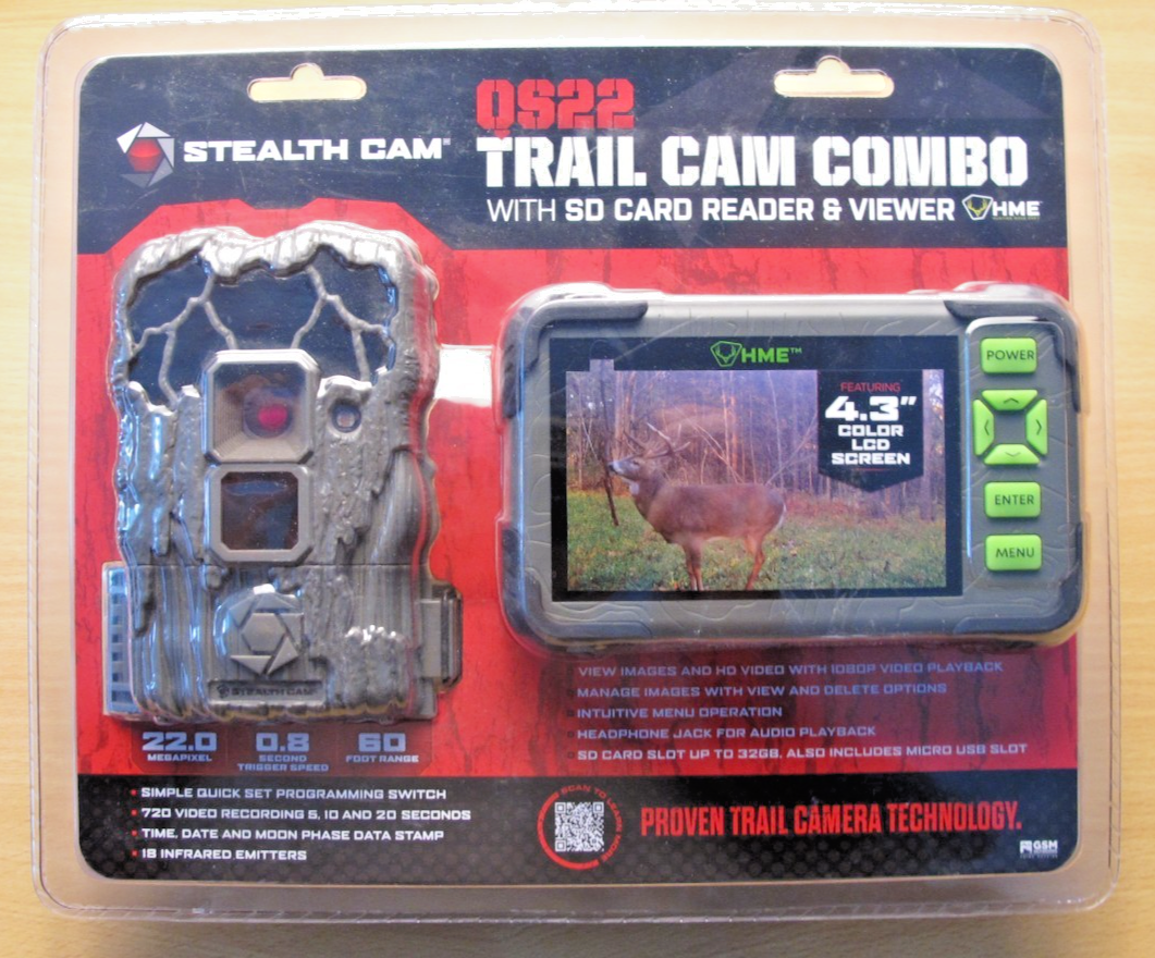 Stealth Cam QS22 22MP Trail Camera Combo with SD Card Reader & Viewer - MagsTag