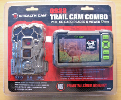 Stealth Cam QS22 22MP Trail Camera Combo with SD Card Reader & Viewer - MagsTag