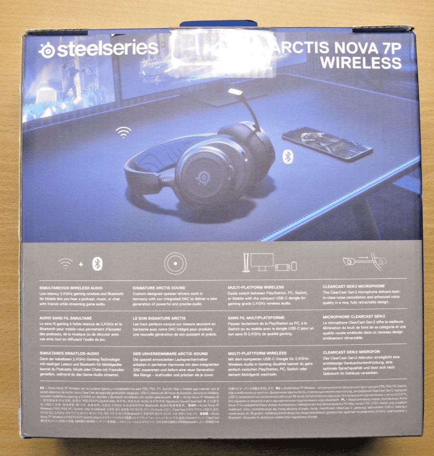 SteelSeries Arctis Nova 7 Wireless Gaming Headset PC PlayStation 5 Switch 7P - MagsTag