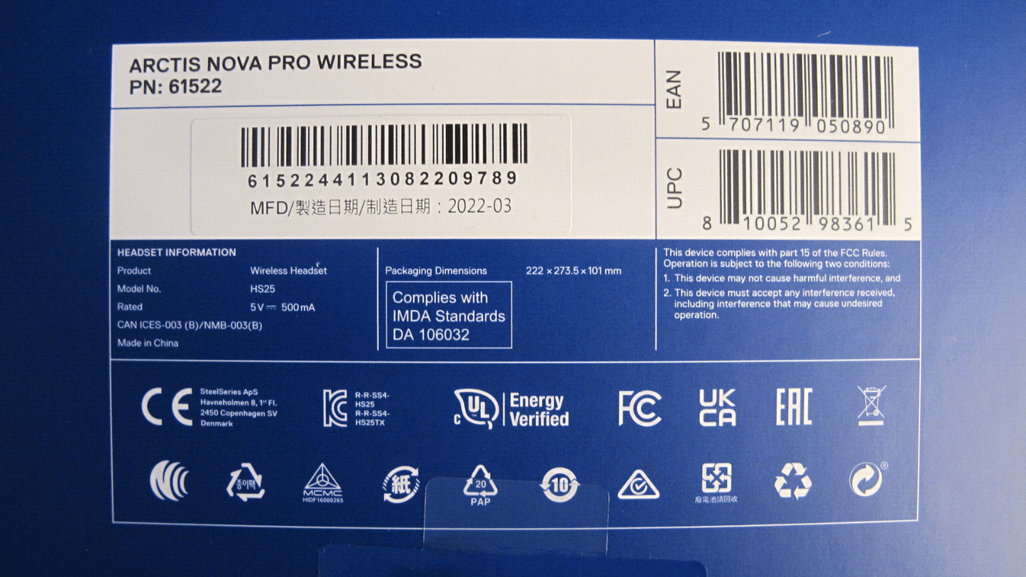 SteelSeries Arctis Nova Pro Wireless Over - Ear Gaming Headset for PlayStation PC - MagsTag