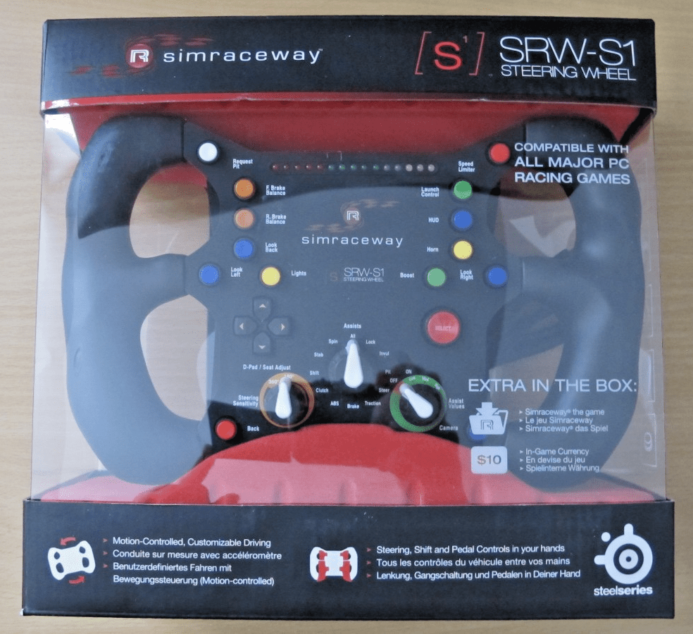 SteelSeries Simraceway SRW - S1 Gaming Steering Wheel USB PC - MagsTag