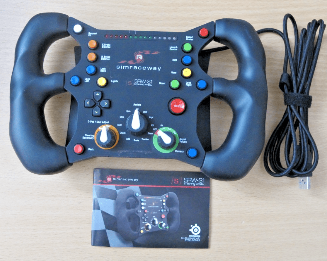 SteelSeries Simraceway SRW - S1 Gaming Steering Wheel USB PC - MagsTag