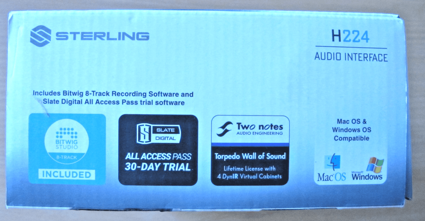 Sterling Harmony H224 USB C Audio Interface 24 - Bit 192hHz Unused Mint - MagsTag