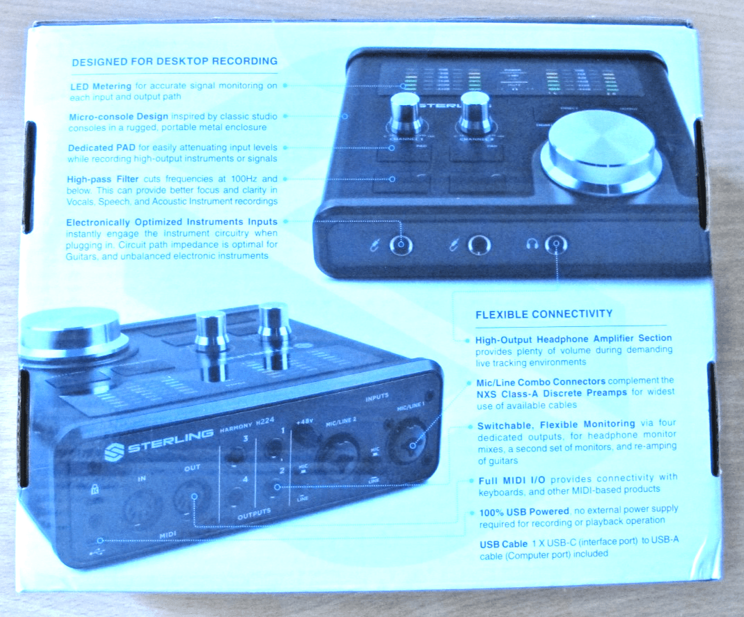 Sterling Harmony H224 USB C Audio Interface 24 - Bit 192hHz Unused Mint - MagsTag