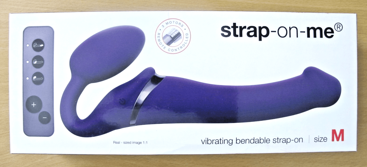 Strap-On-Me Vibrating 3 Motors USB Rechargeable strap-on MEDIUM Massager - MagsTag