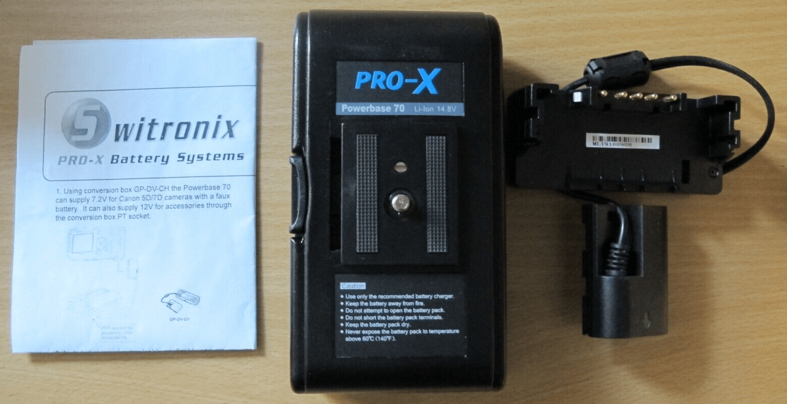 Switronix PB70 - BMCC Pro - x Lithium Battery Pack Powerbase 70wh 14.8v Unused - MagsTag
