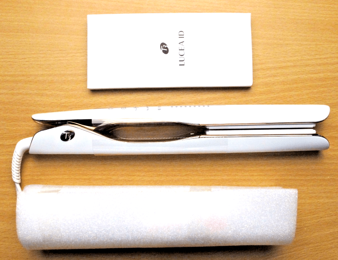 T3 LUCEA ID Hair Straightener White Rapid Heat Straightening & Styling Iron - MagsTag