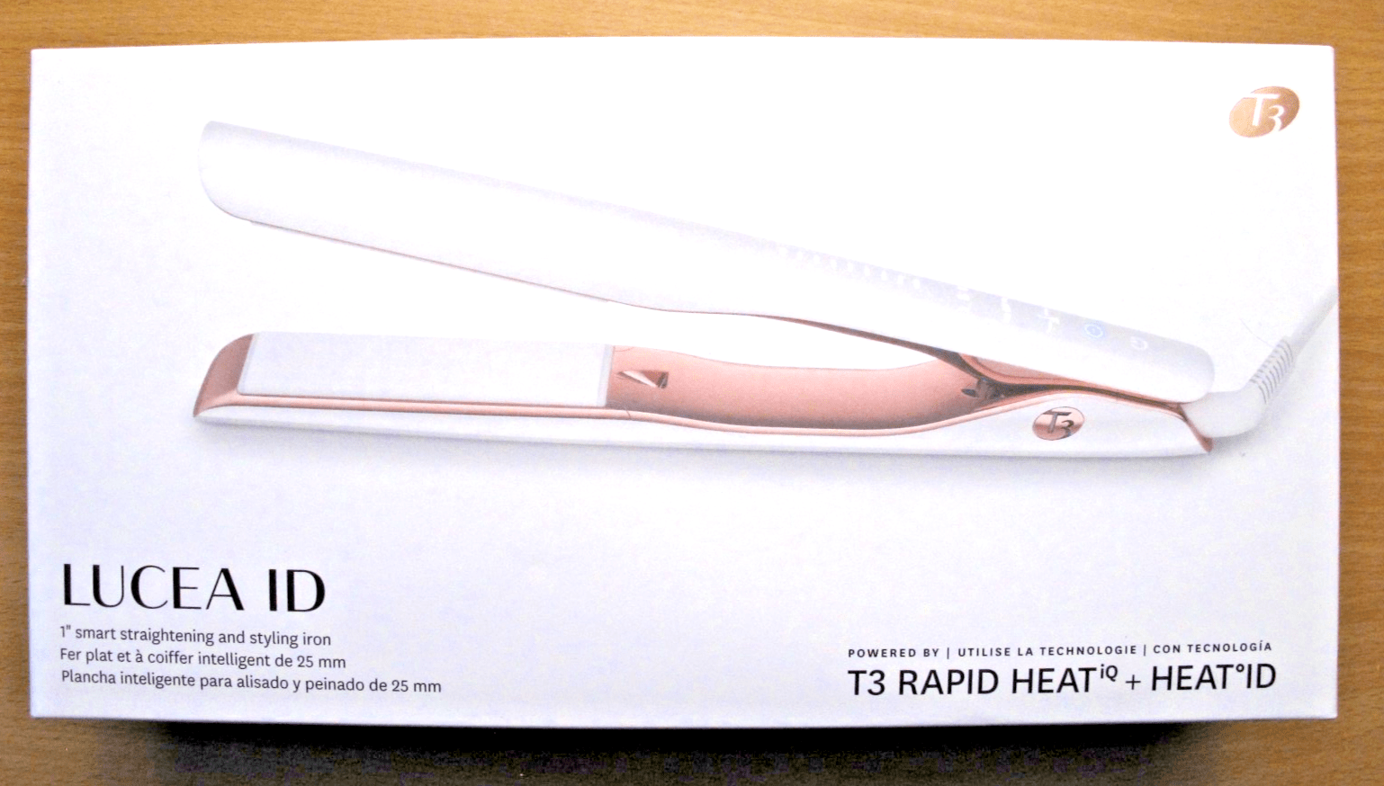 T3 LUCEA ID Hair Straightener White Rapid Heat Straightening & Styling Iron - MagsTag