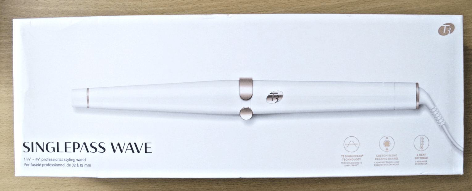 T3 SinglePass Wave Professional Tapered 1.25" - 0.75" Styling Wand 76560 Unused - MagsTag