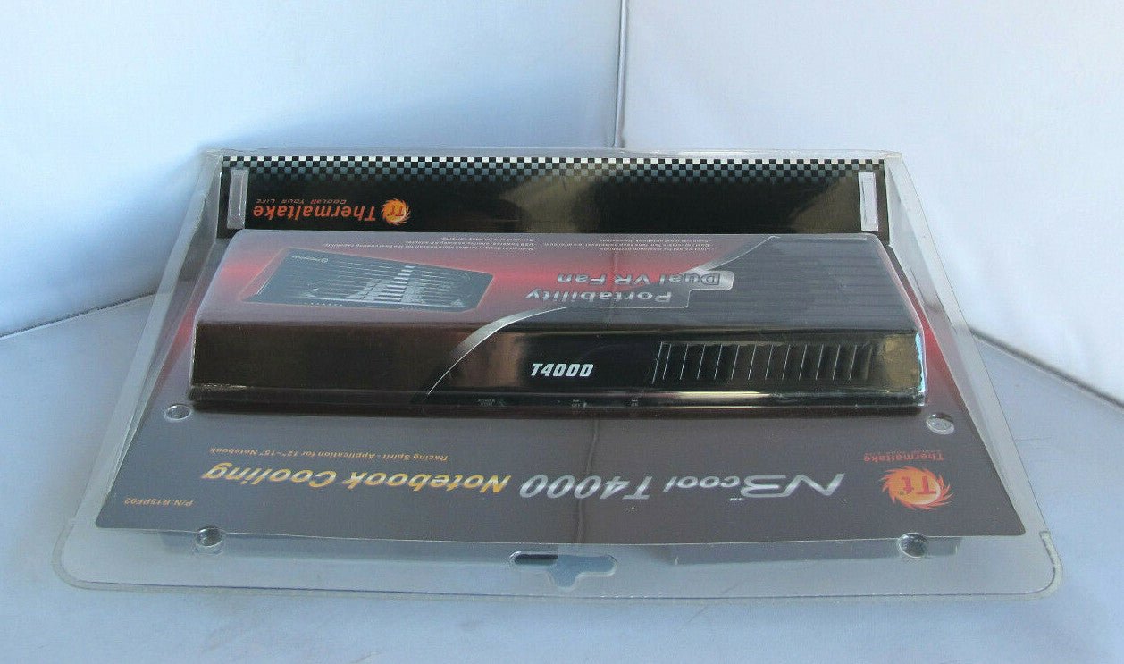 Thermaltake R15PF02 NBCOOL Series T4000 Dual VR Fan Notebook Cooler - MagsTag