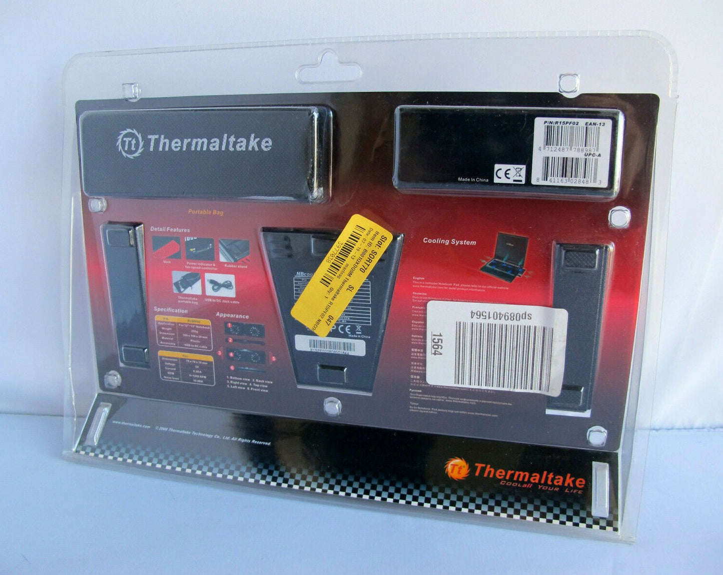 Thermaltake R15PF02 NBCOOL Series T4000 Dual VR Fan Notebook Cooler - MagsTag