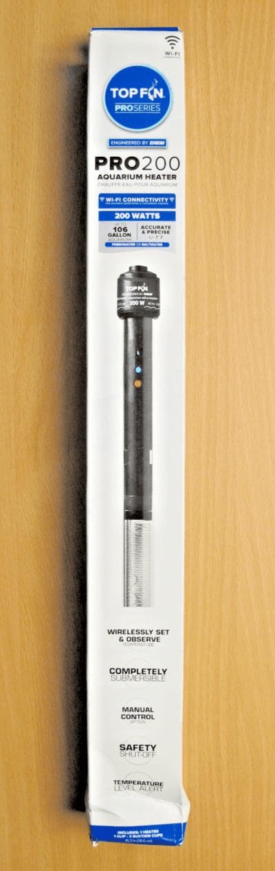 Top Fin Pro 200 200W Aquarium Heater Wi - Fi Connectivity Open Box Unused - MagsTag