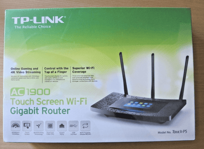 TP - Link AC1900 Wireless Wi - Fi Gigabit Router with Touch Screen Setup Touch P5 - MagsTag