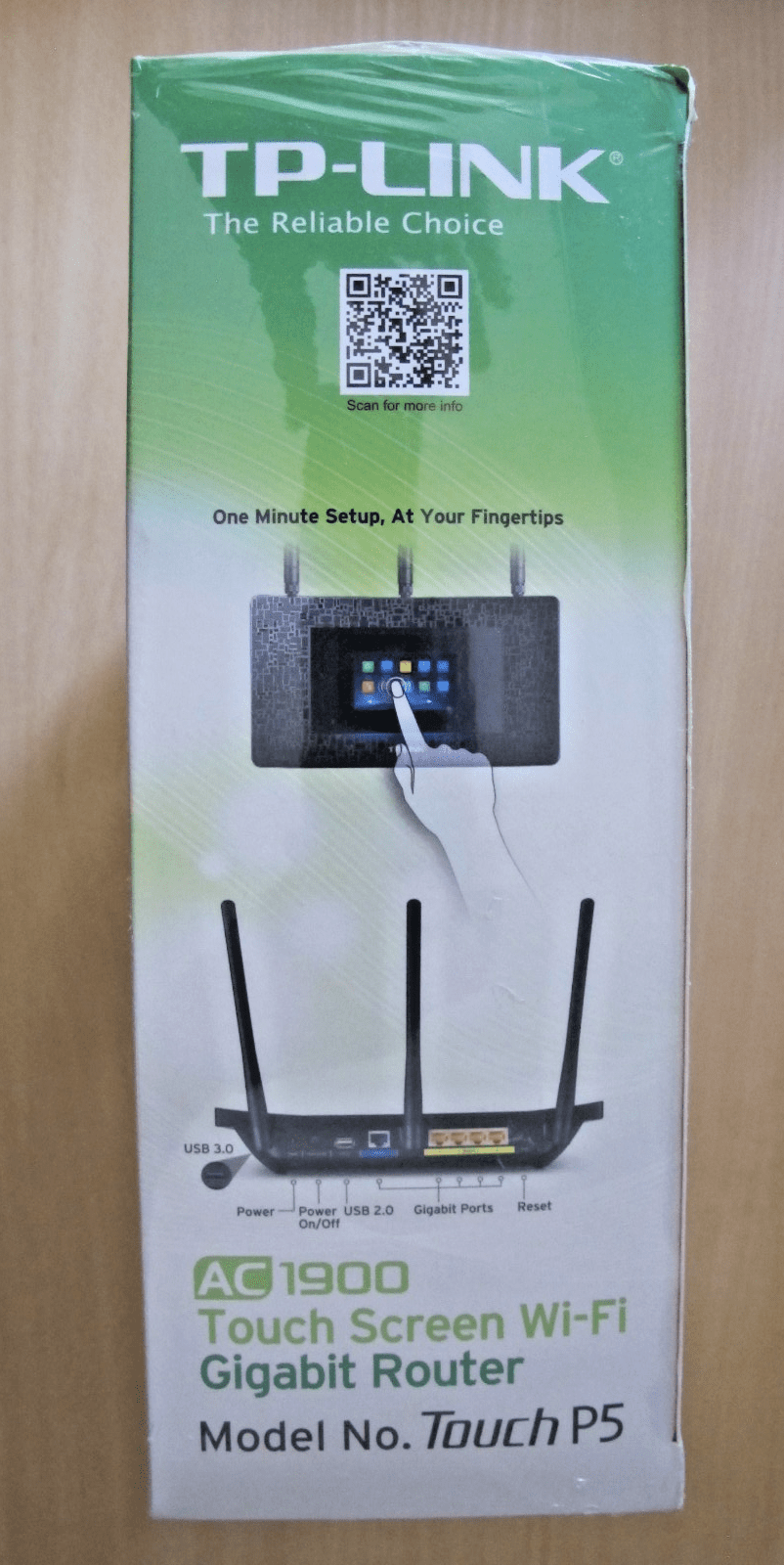 TP - Link AC1900 Wireless Wi - Fi Gigabit Router with Touch Screen Setup Touch P5 - MagsTag