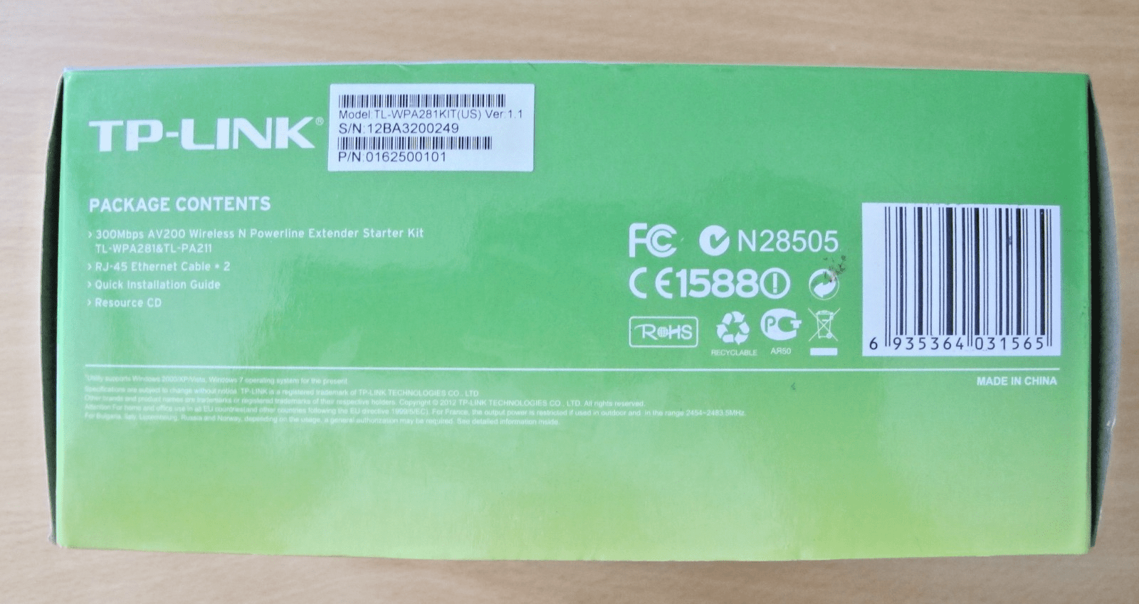 TP-Link TL-WPA281KIT 300Mbps AV200 Wireless N Powerline Extender Starter Kit - MagsTag