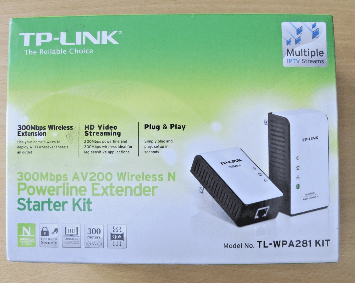 TP-Link TL-WPA281KIT 300Mbps AV200 Wireless N Powerline Extender Starter Kit - MagsTag