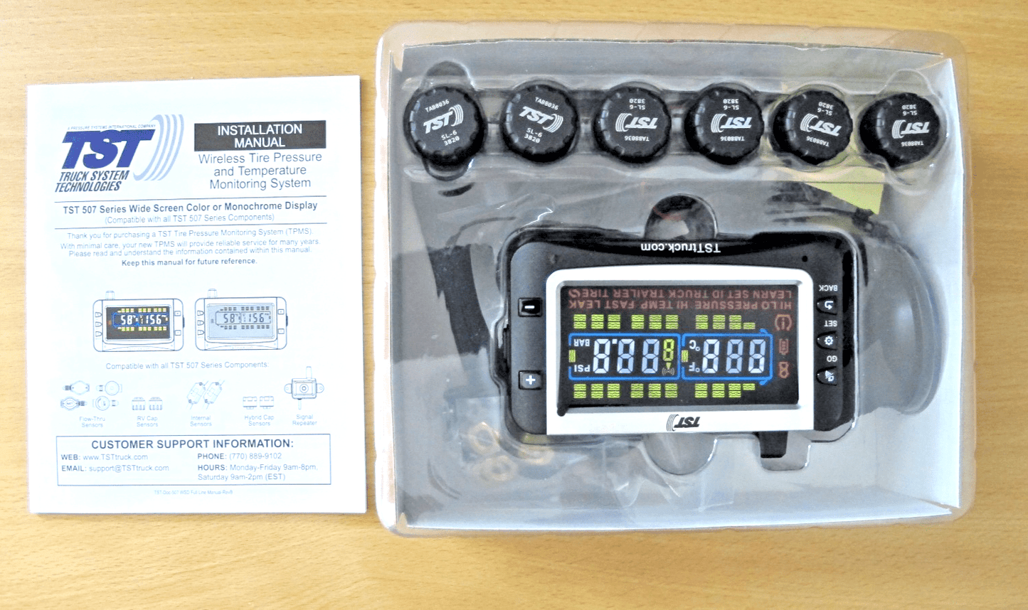 Truck System Technologies TST507RV6C 507 Tpms W/6 Cap Sensors - MagsTag