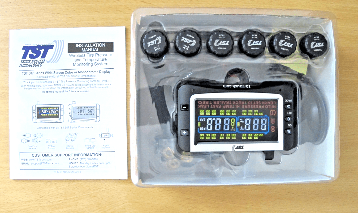 Truck System Technologies TST507RV6C 507 Tpms W/6 Cap Sensors - MagsTag