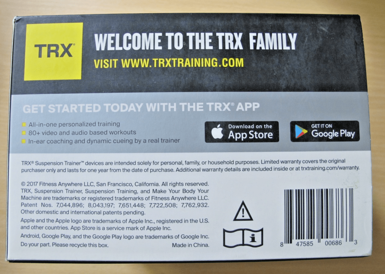 TRX Elite System Suspension Trainer Black Yellow PLUS 4 Resistance Bands - MagsTag