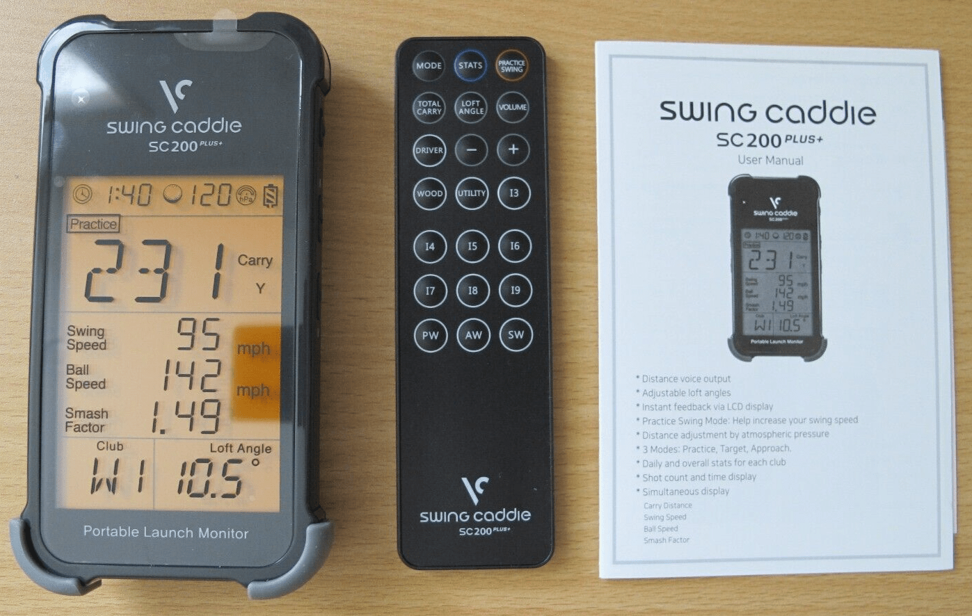 Voice Caddie Swing Caddie SC 200 Plus+ Portable Launch Monitor Unused Open Box - MagsTag