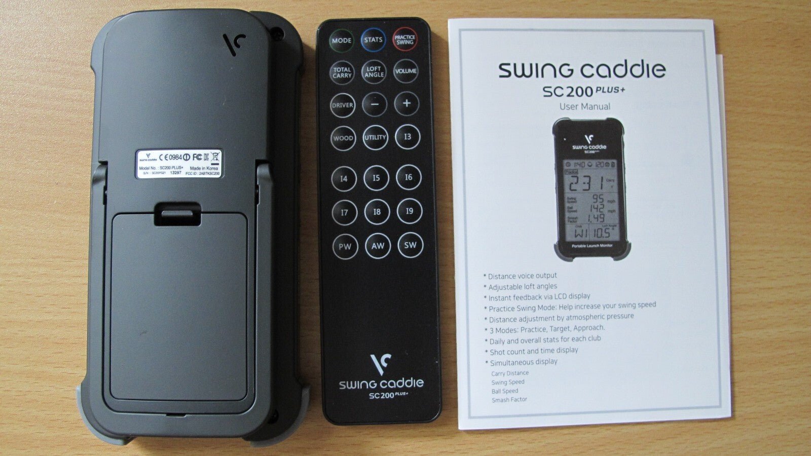 Voice Caddie Swing Caddie SC 200 Plus+ Portable Launch Monitor Unused Open Box - MagsTag