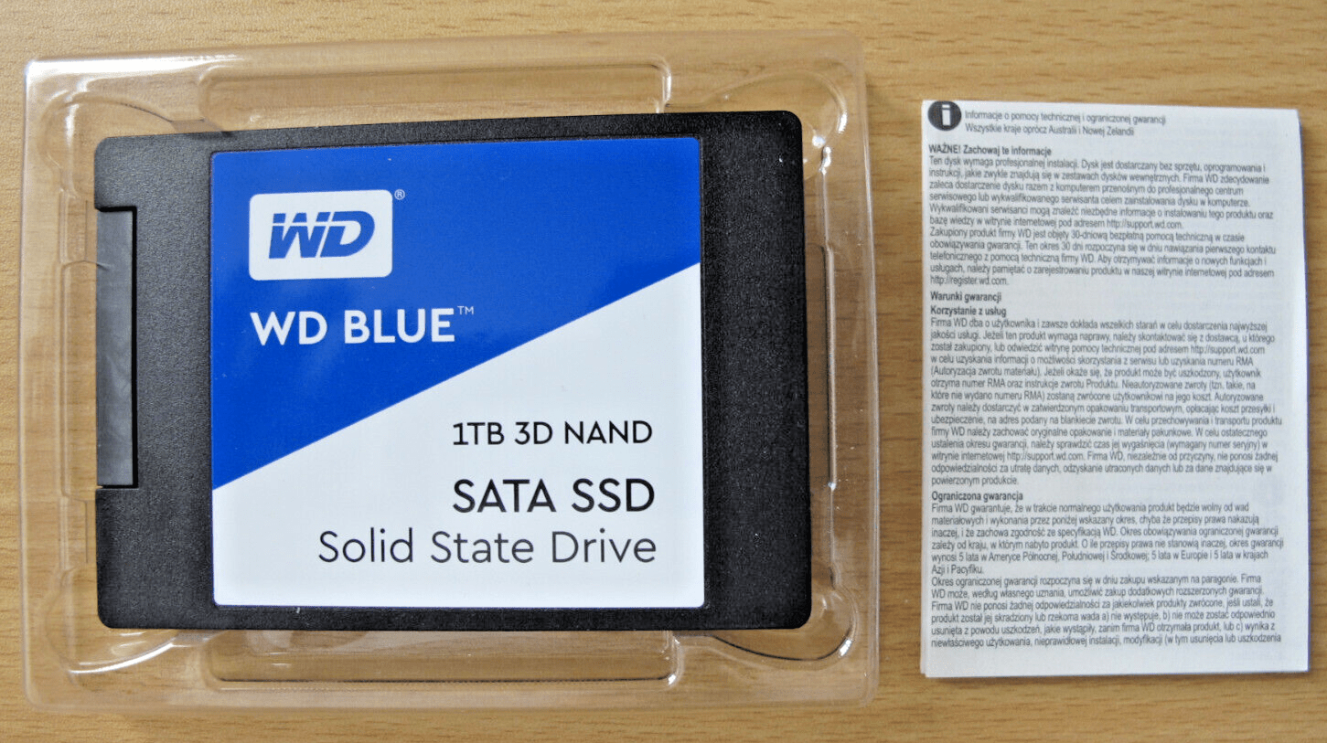WD Blue 1TB 3D NAND SATA III 2.5 in Internal SSD drive unused Open Box - MagsTag