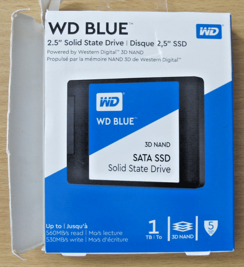 WD Blue 1TB 3D NAND SATA III 2.5 in Internal SSD drive unused Open Box - MagsTag