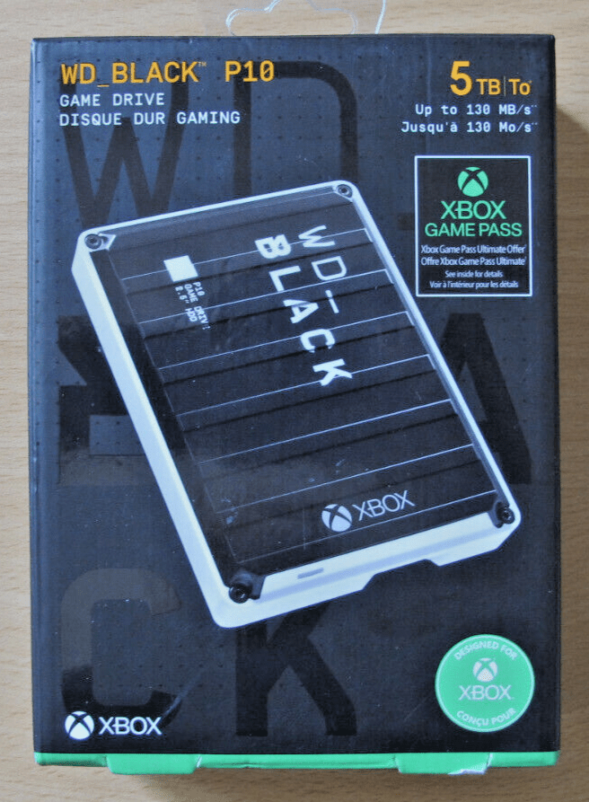 Western Digital Black P10 5TB 2.5" External HDD Microsoft Xbox WD - MagsTag