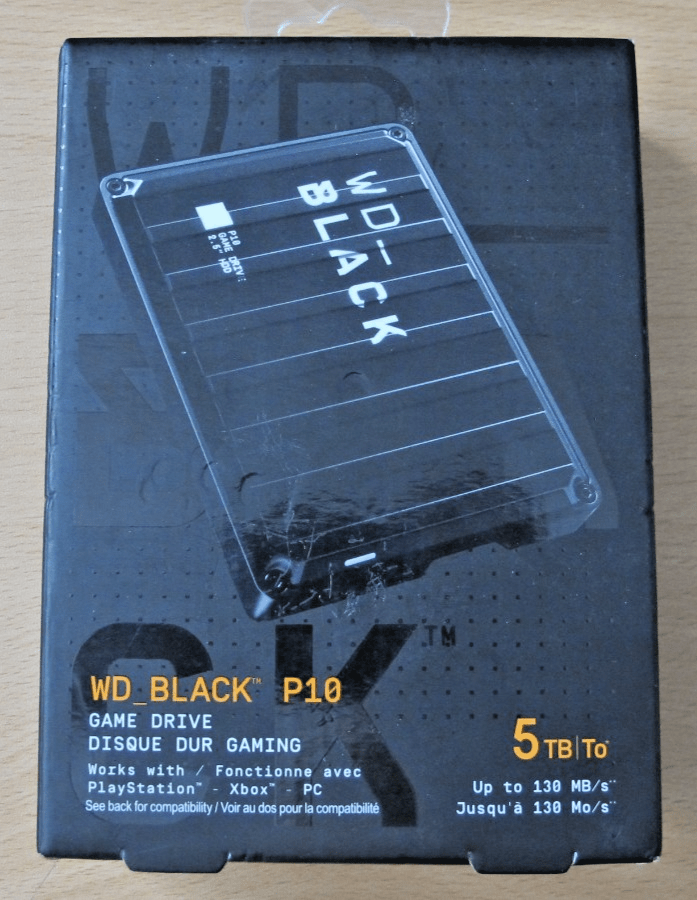 Western Digital Black P10 5TB,External,2.5 inch (WDBA3A0050BBKWESN) Hard Drive - MagsTag