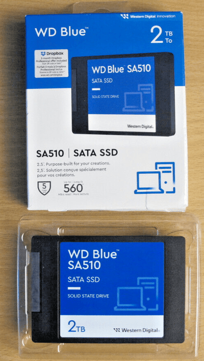 Western Digital Blue 2TB 520Mb WD Internal Solid State Drive - Blue Open Box - MagsTag