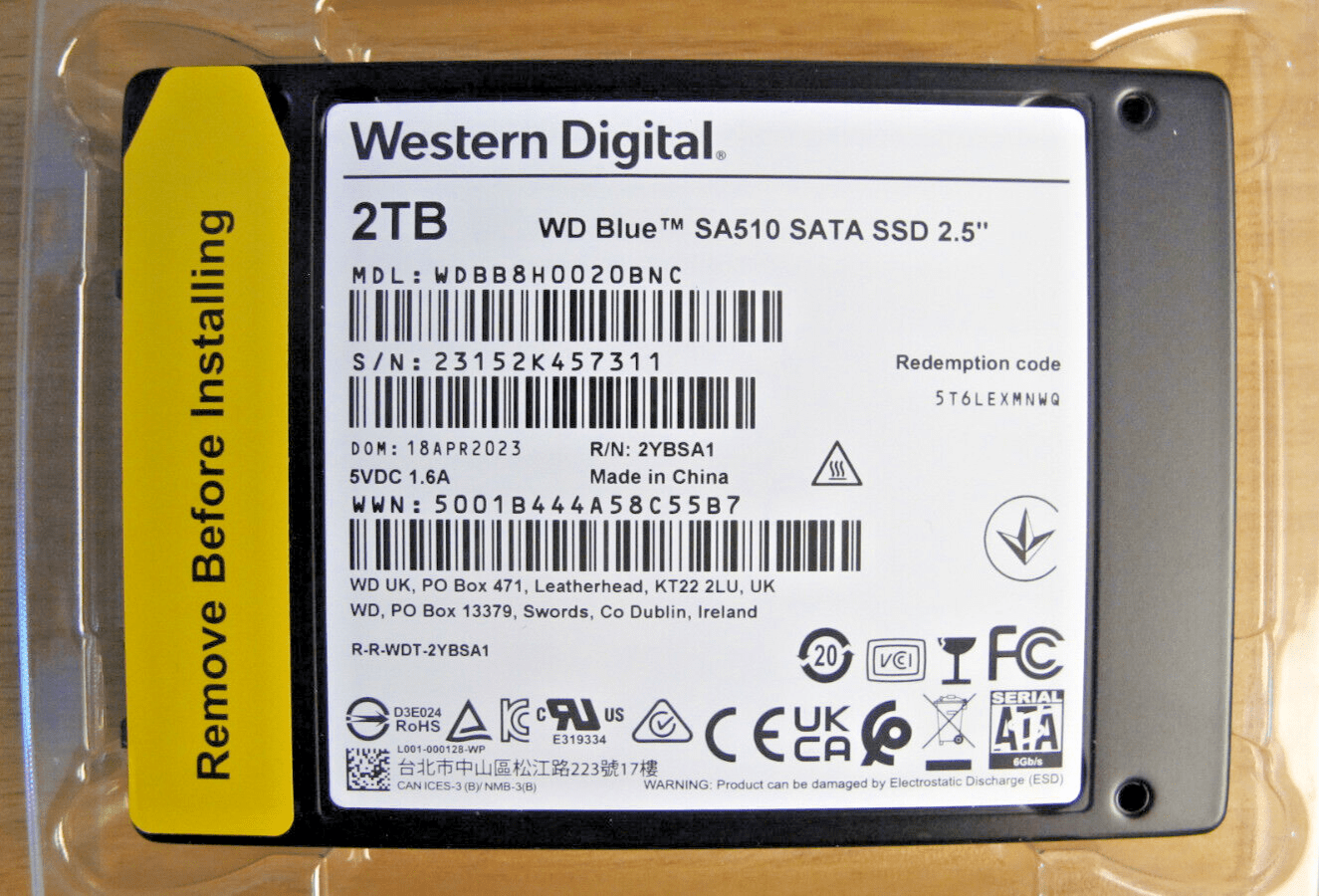 Western Digital Blue 2TB 520Mb WD Internal Solid State Drive - Blue Open Box - MagsTag
