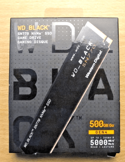 Western Digital WD_BLACK SN770 500GB M.2 NVMe Internal SSD (WDS500G3X0E) - MagsTag