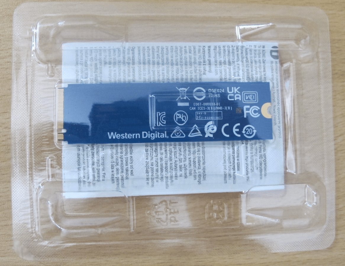 Western Digital WD Blue SN570 1TB SSD PCIe 3.0 x4 NVMe M.2 2280 Unused Open Box - MagsTag
