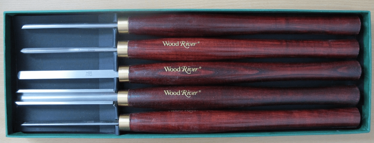 WOODRIVER High - Speed Steel Beginner's 5 - Piece Turning Tool Set Unused - MagsTag