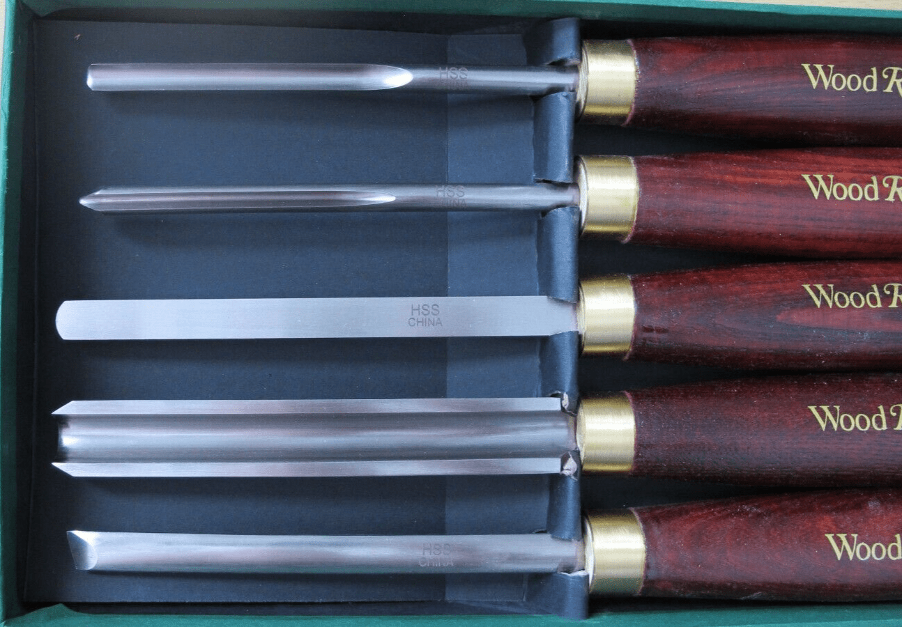 WOODRIVER High - Speed Steel Beginner's 5 - Piece Turning Tool Set Unused - MagsTag