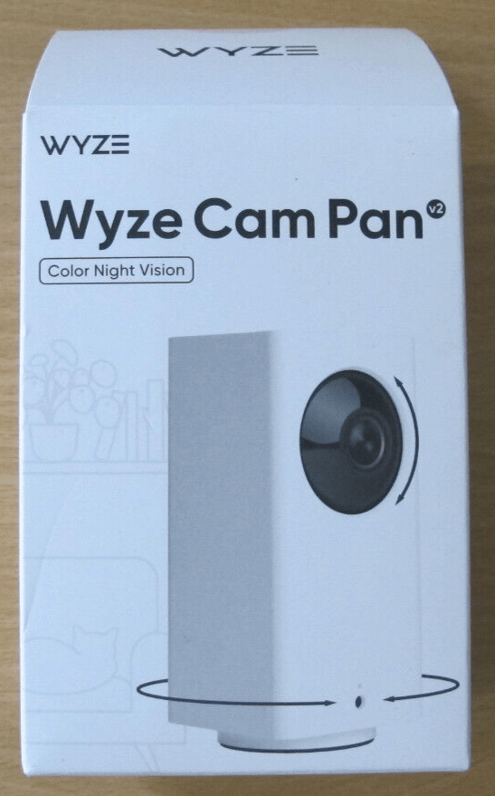 Wyze CAM Pan V2 Indoor Wired 1080p HD Camera Night Vision WYZECP2 Open Unused - MagsTag